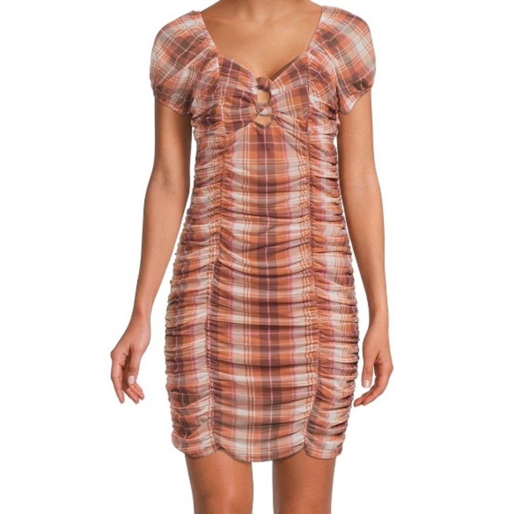 Madden NYC Puff ruched dress size S (3-5)